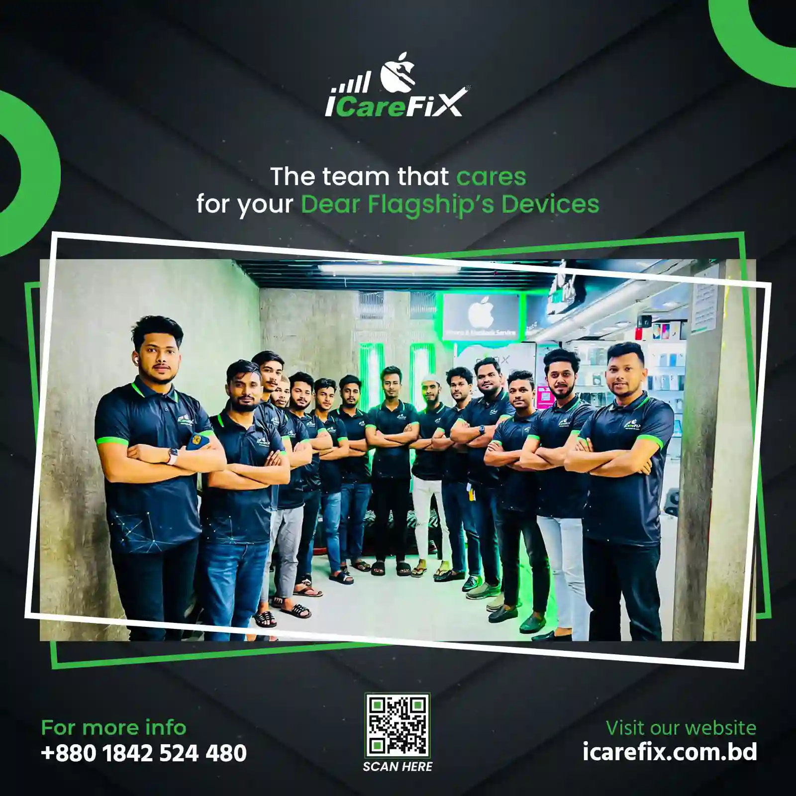 iCareFix product display and shop interior