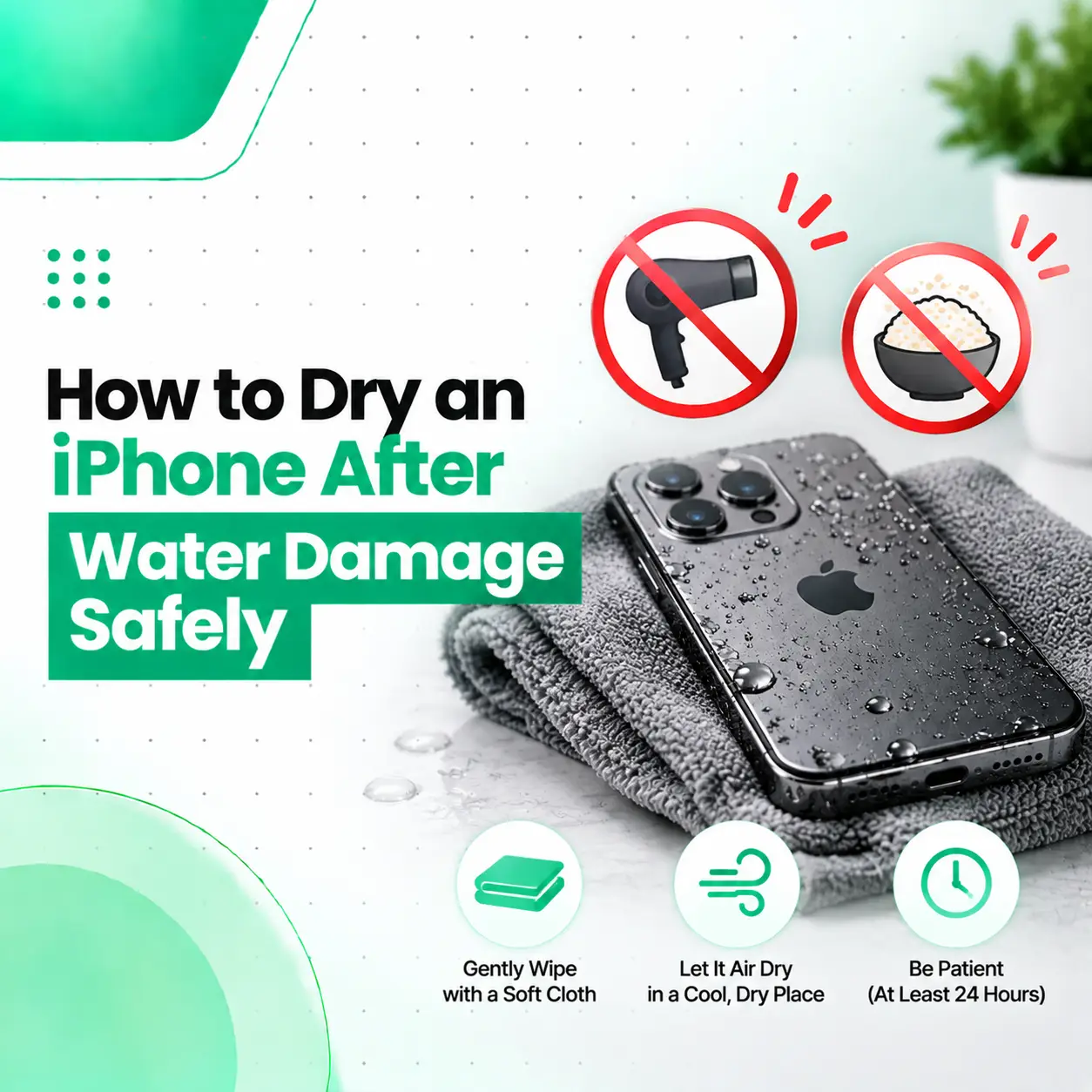 How to Dry an iPhone After Water Damage