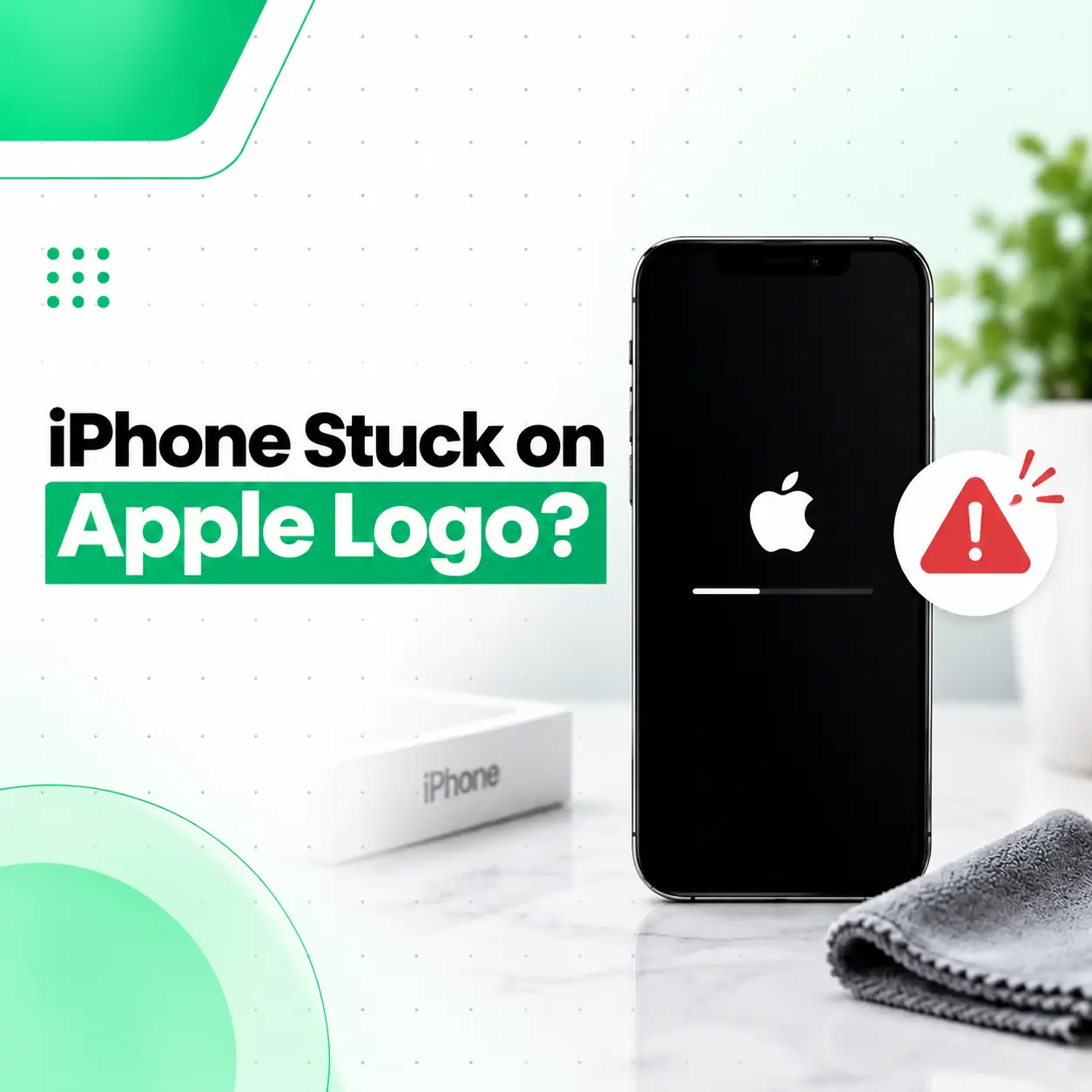 Why Is My iPhone Stuck on Apple Logo? Causes and Fixes