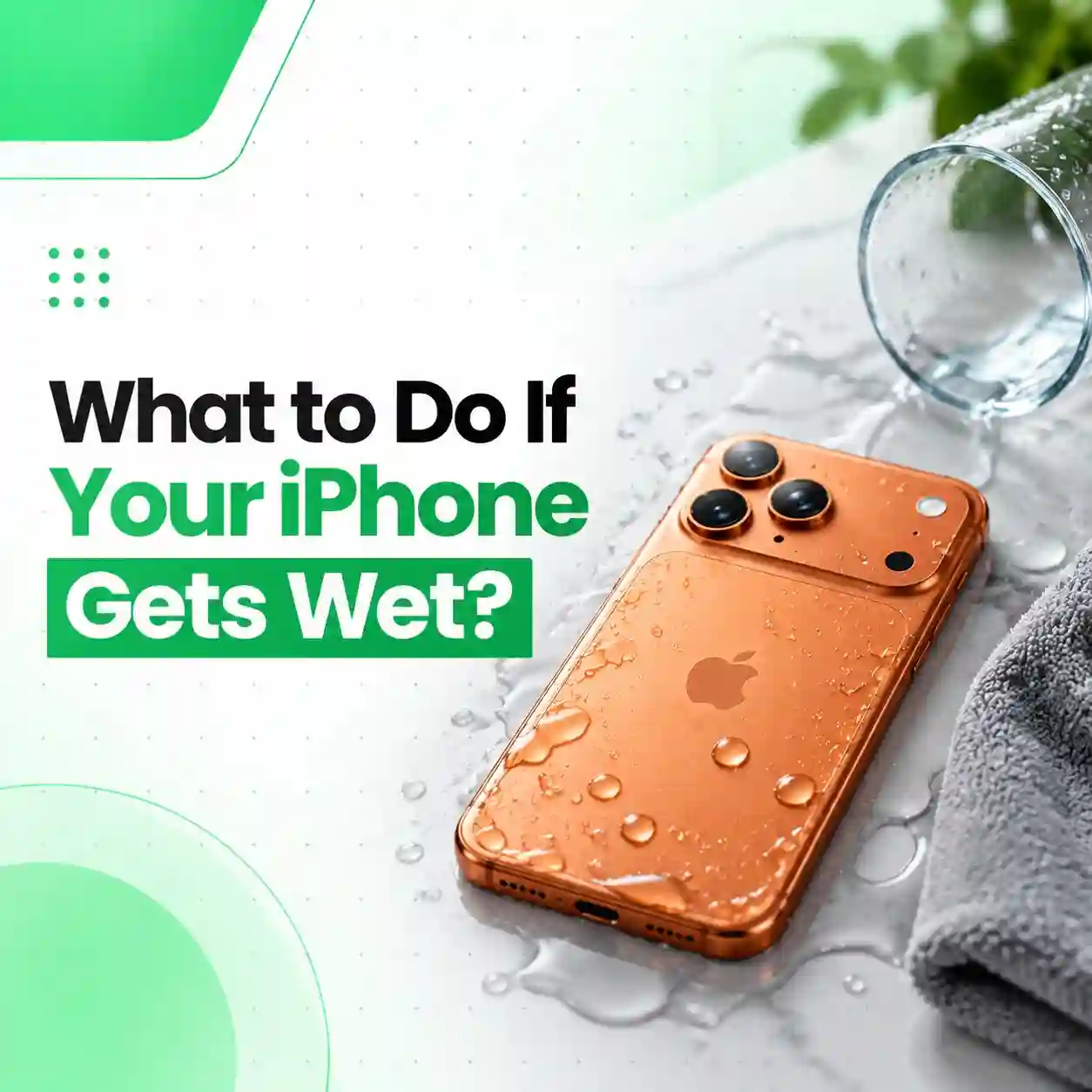 What to Do If Your iPhone Gets Wet?