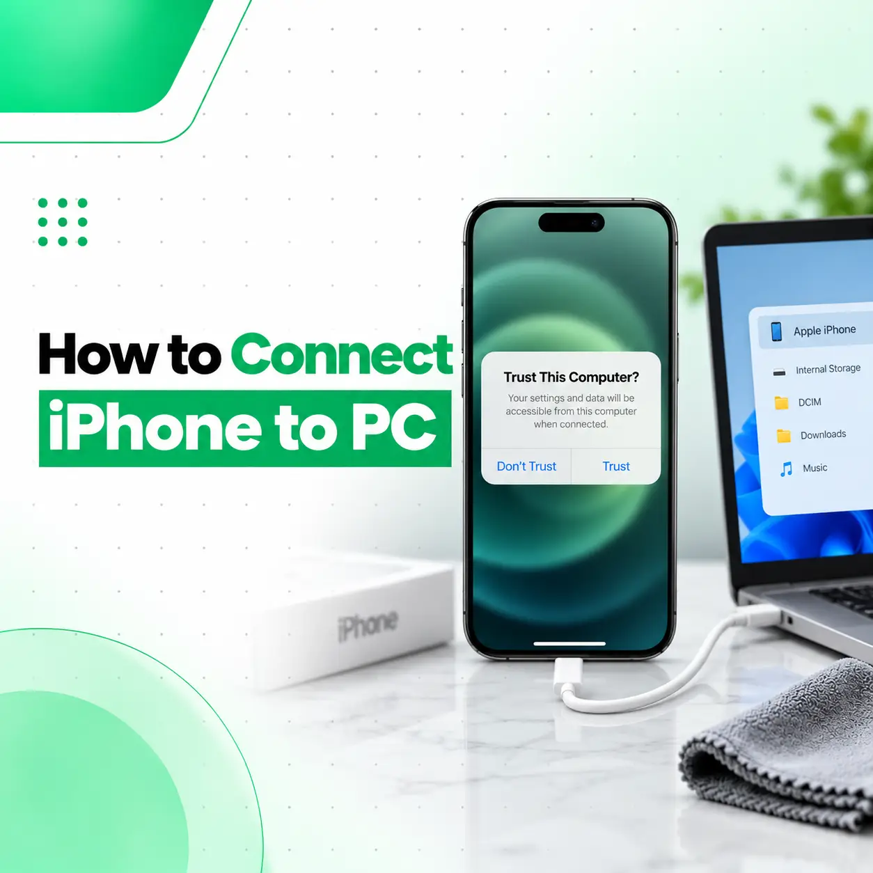 How to Connect iPhone to PC: USB, Wi-Fi and Windows Methods
