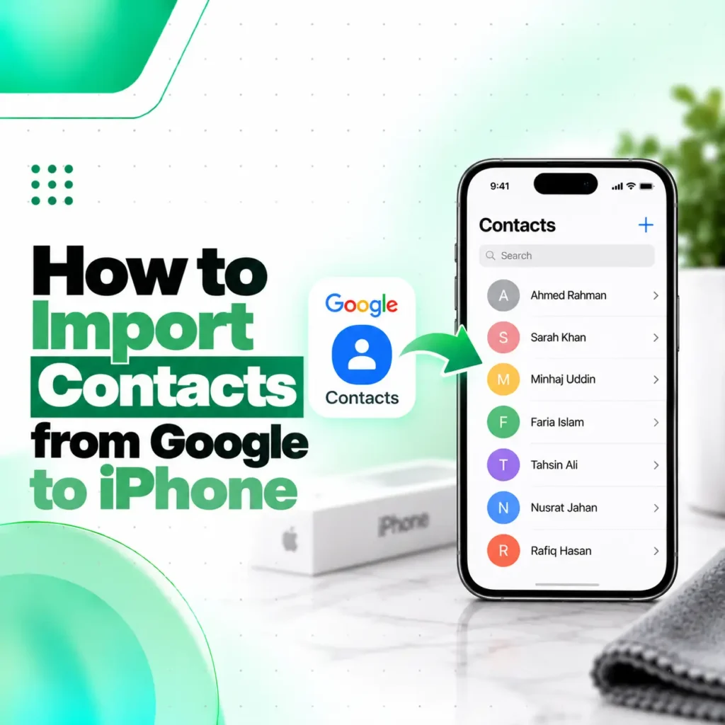 How to Import Contacts from Google to iPhone