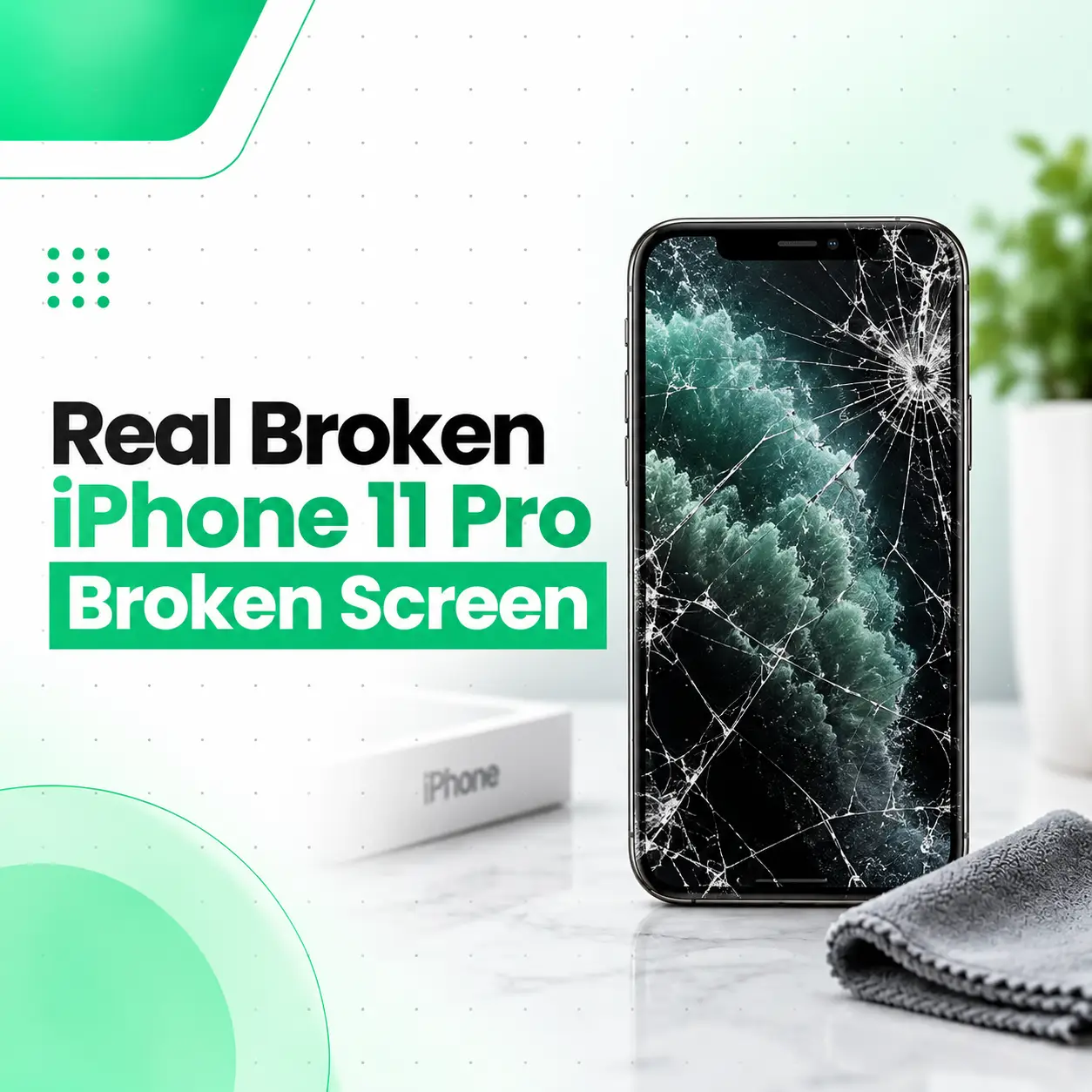 Real Broken iPhone 11 Pro Broken Screen: Repair Guide